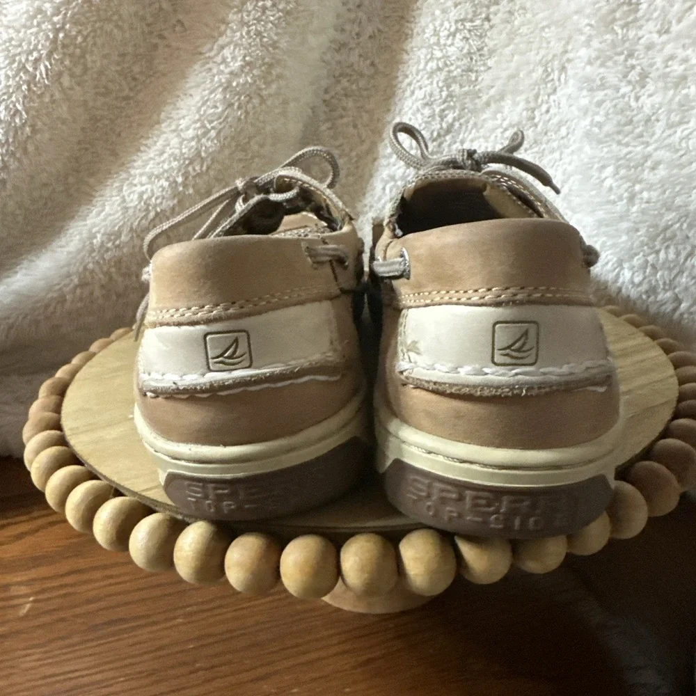 Boat Shoes, Sperry Top Sider Flats Lace Up Brown Leather Men's 11 M